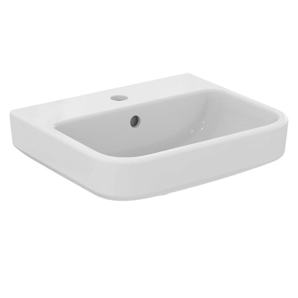 Ideal Standard i.life B White 450mm Ceramic 1TH Basin & Full Pedestal