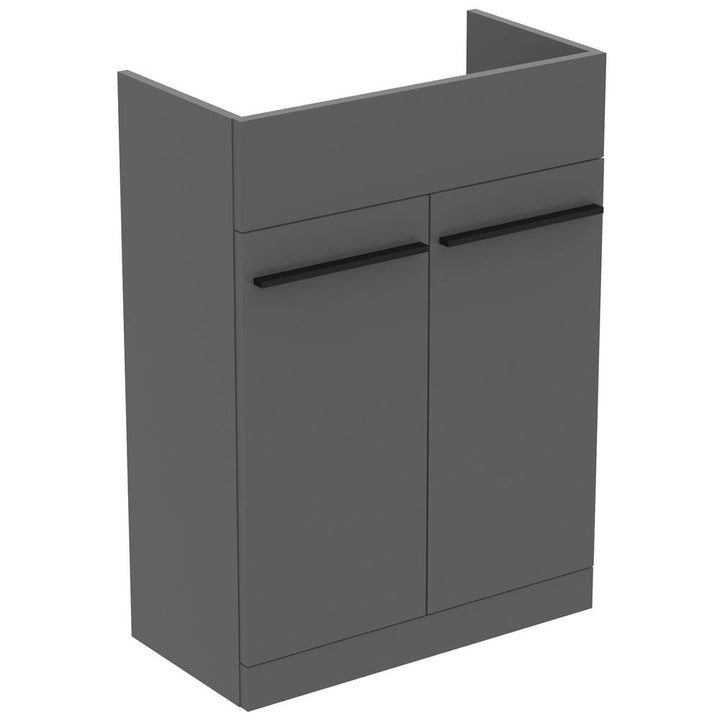 ideal-standard-ilife-a-matt-quartz-grey-semi-countertop-washbasin-unit-60cm-with-2-doors---t5262ng-