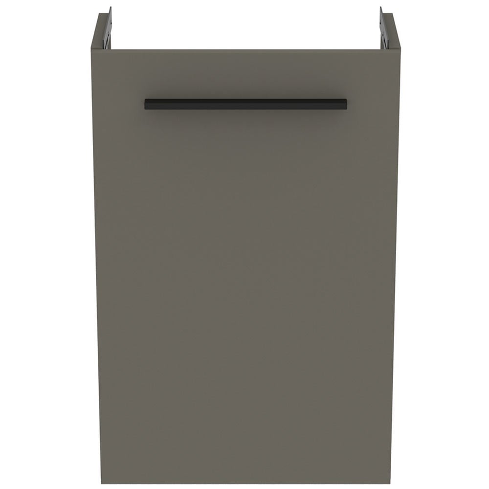 Ideal Standard i.life S Quartz Grey Matt Guest Washbasin Unit 41cm With 1 Door - T5296NG