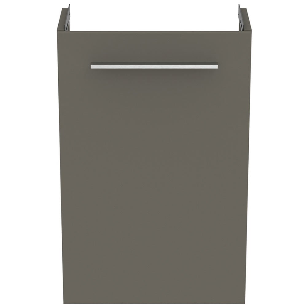 Ideal Standard i.life S Quartz Grey Matt Guest Washbasin Unit 41cm With 1 Door - T5296NG