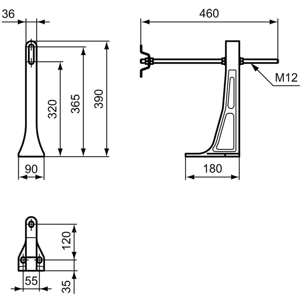 Ideal Standard Metal Support Frame With Bolts For Wall Mounted Toilet Bowls - E006067