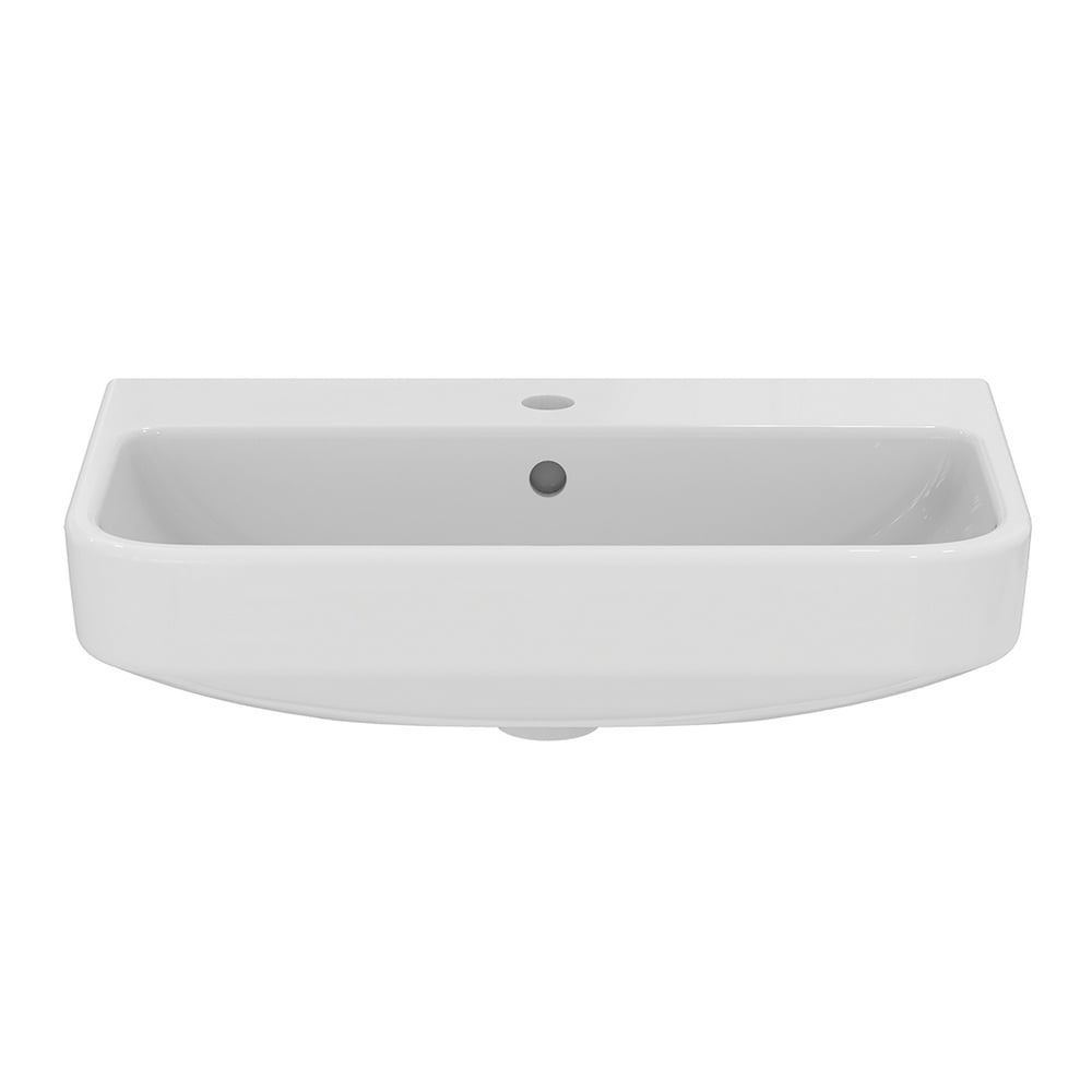 Ideal Standard i.life S White 600mm Compact Ceramic Washbasin & Full Pedestal