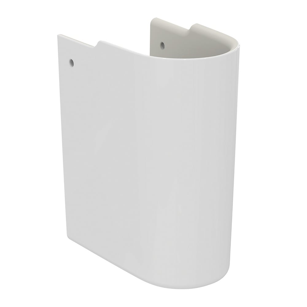 Ideal Standard i.life S White 600mm Compact Ceramic Washbasin & Semi Pedestal