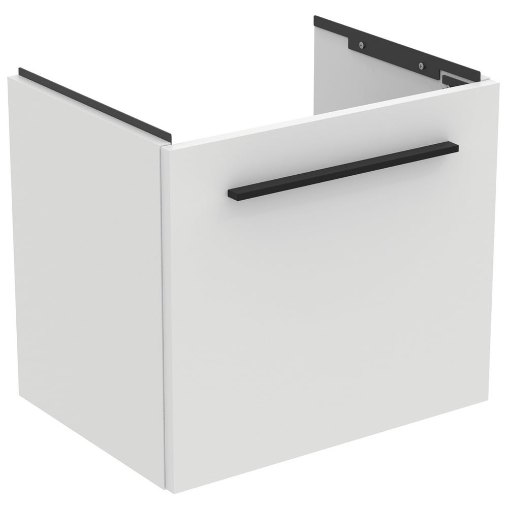 Ideal Standard i.life S Matt White Compact Wall Hung Vanity Unit 50cm With 1 Drawer - T5290DU