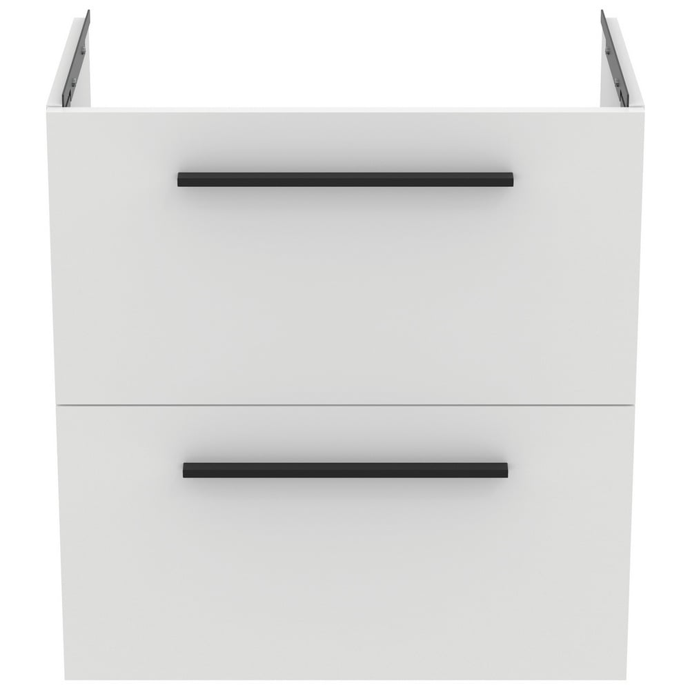Ideal Standard i.life S Matt White Compact Wall Hung Vanity Unit 60cm With 2 Drawers - T5293DU