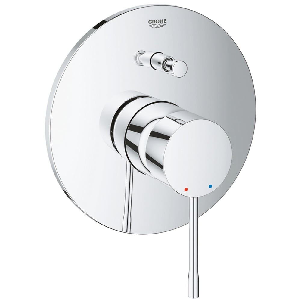 Grohe Essence Chrome Single-Lever Bath/Shower Mixer Trim Set Only - 19285001
