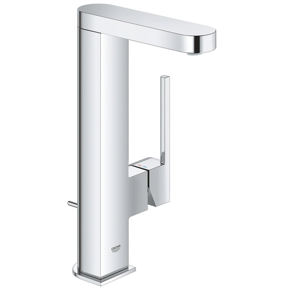 Grohe Plus Chrome L-Size Basin Mixer Pullout Tap With Pop Up Waste Set - 23843003