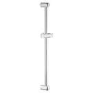 Tall chrome floor-mounted bath shower mixer tap
