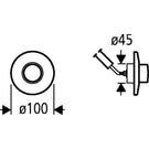 grohe-chrome-air-button-for-use-with-adagio-cisterns---37761000-