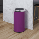 inmotion-30l-purple-stainless-steel-kitchen-waste-dust-bin-