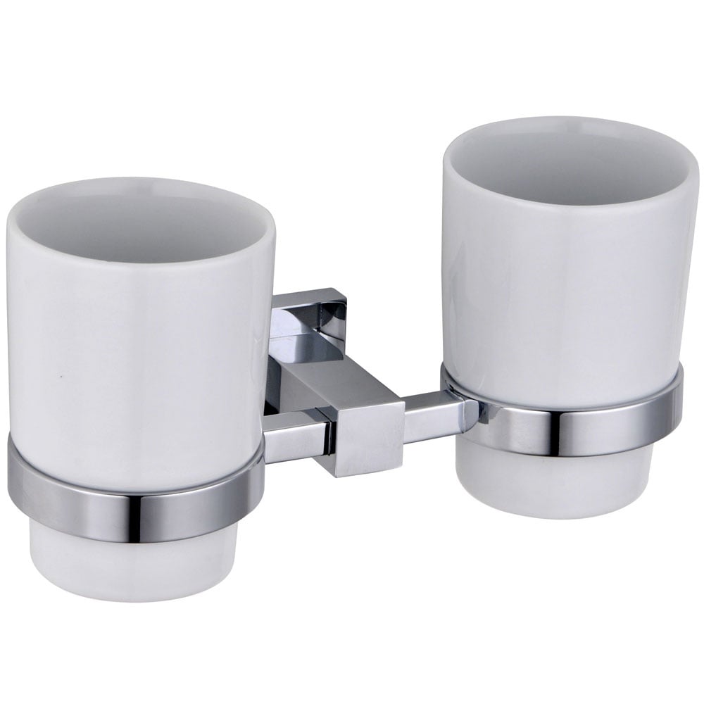 Storm Straight Tumbler Holder & Double Ceramic Cup