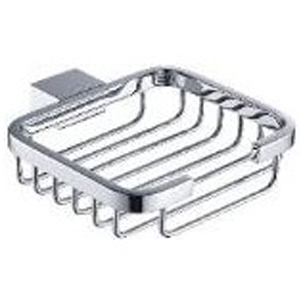 Storm Wire Square Soap Holder with Matt Black and Chrome Finish Options