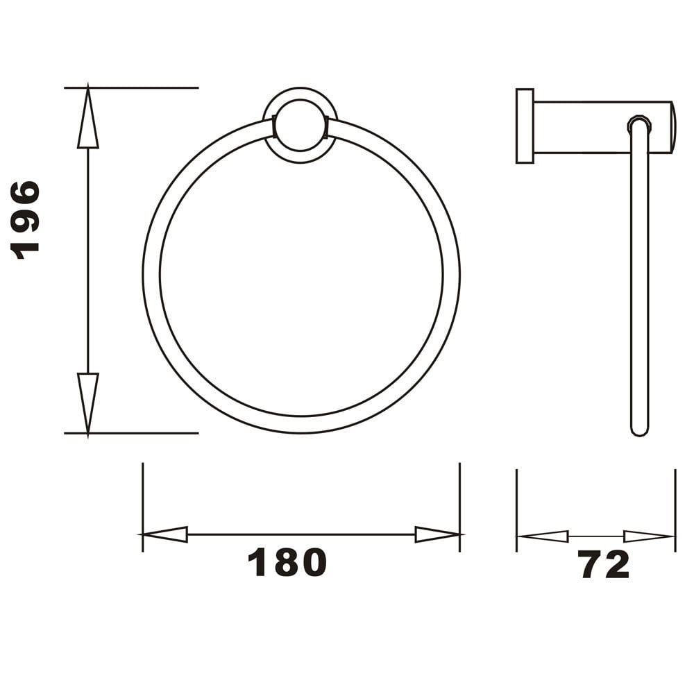 Storm Round Towel Ring