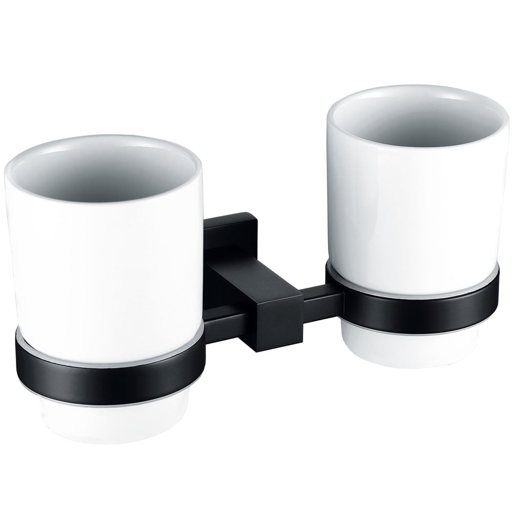 Storm Straight Tumbler Holder & Double Ceramic Cup