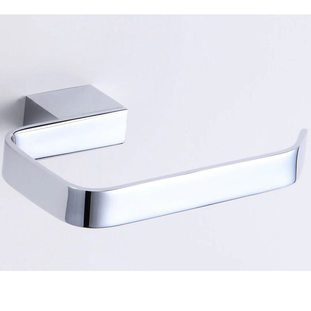 Storm Toilet Roll Holder with Matt Black and Chrome Finishes, Modern Bathroom Accessory