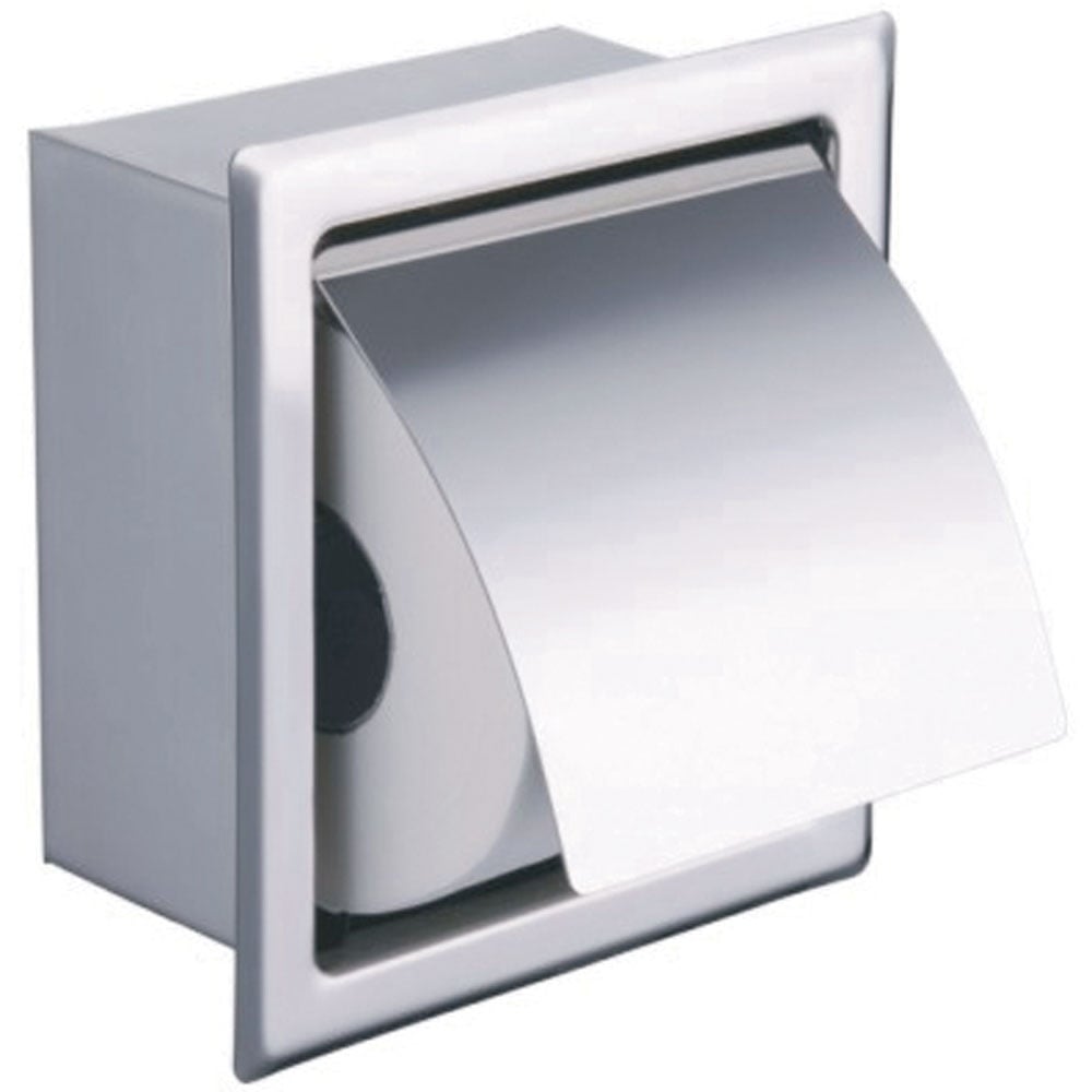 Storm Chrome Concealed Toilet Holder