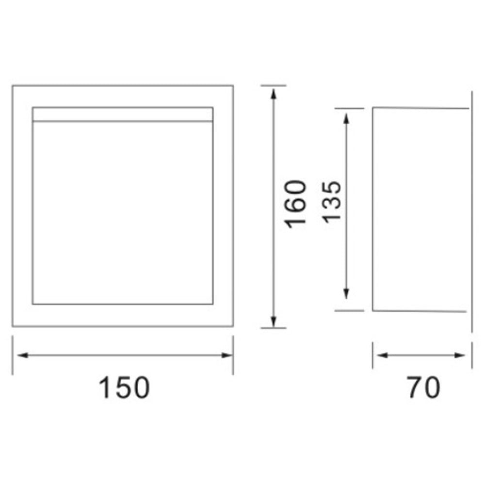 Storm Chrome Concealed Toilet Holder