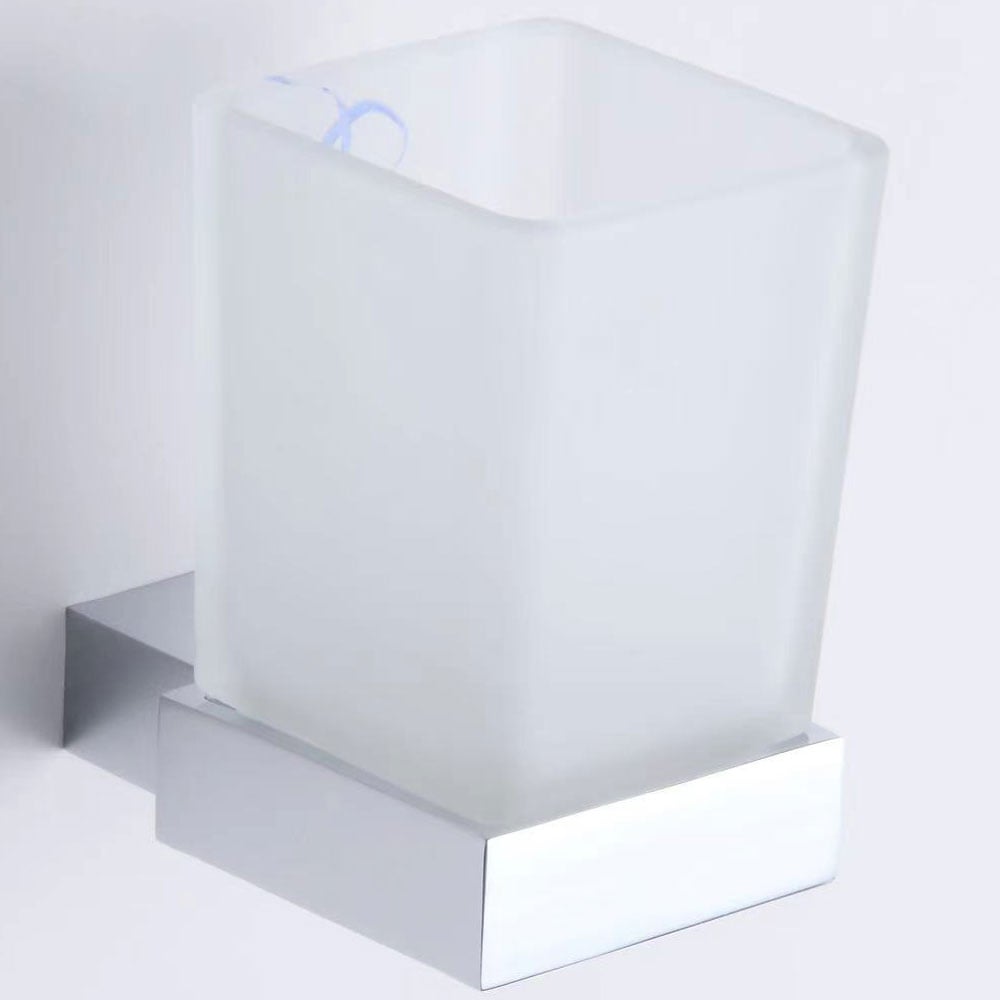 Storm Tumbler Holder & Cup with Modern Design for Bathroom or Kitchen Use
