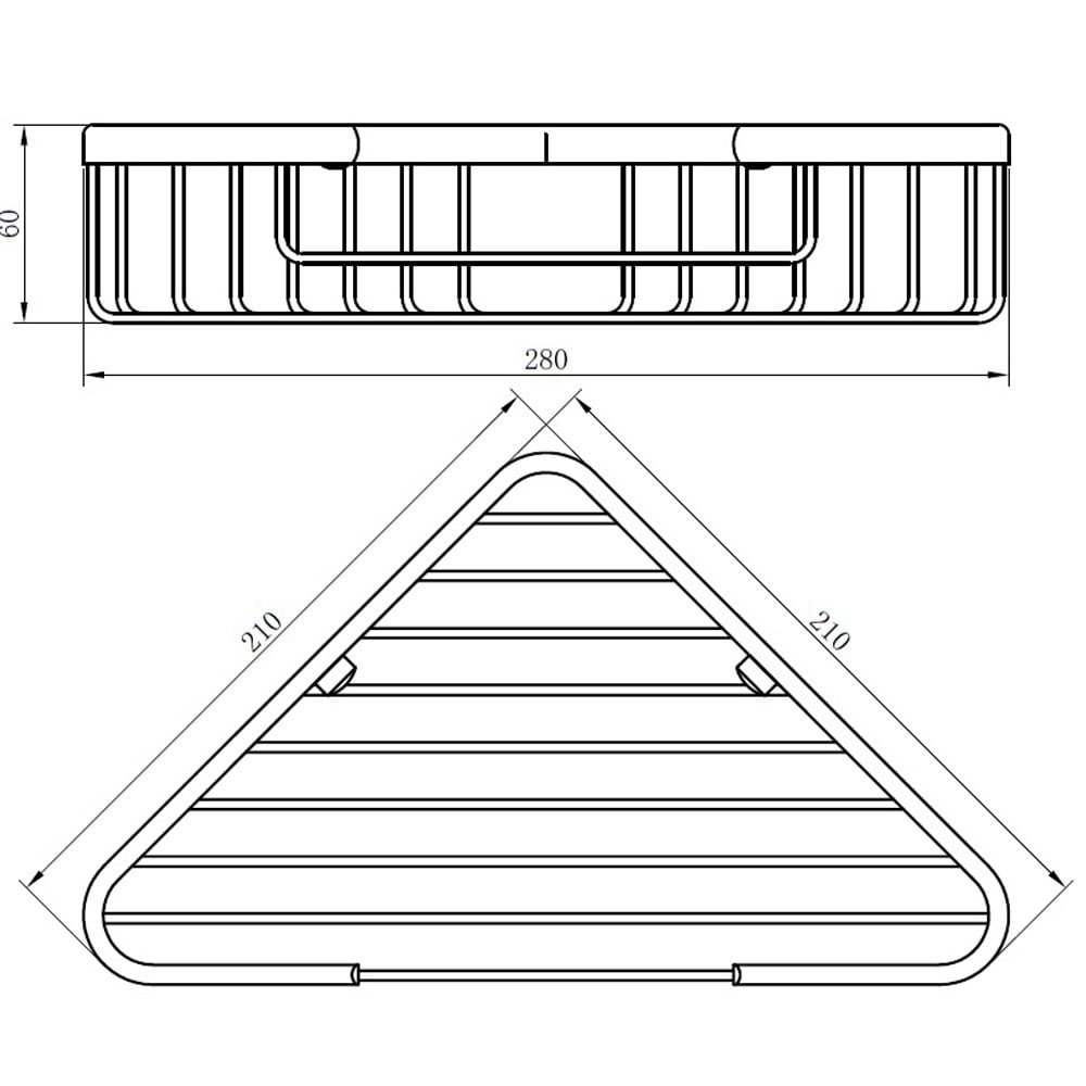 Storm Stainless Steel Deep Corner Basket
