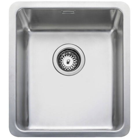 Rangemaster Quad 1.0 Bowl Polished Stainless Steel Kitchen Sink & Waste QUAD34/