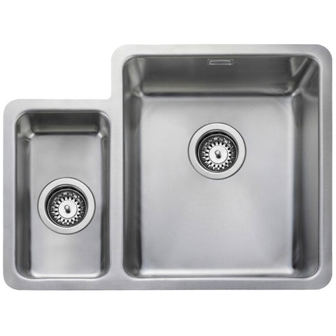 Rangemaster Quad 1.5 Bowl Polished Stainless Steel Kitchen Sink & Wastelh QUAD3416L/