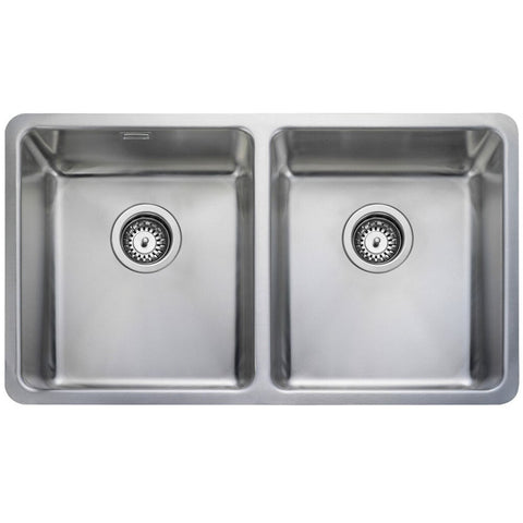 Rangemaster Quad 2.0 Bowl Polished Stainless Steel Kitchen Sink & Waste