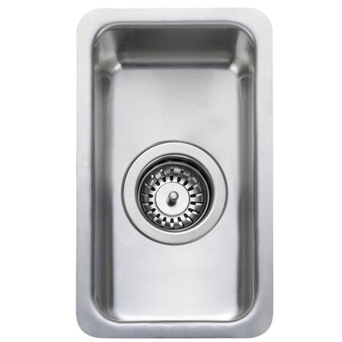 Rangemaster Quad 1.0 Bowl Polished Stainless Steel Kitchen Sink & Waste