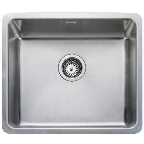 Rangemaster Quad 1.0 Bowl Polished Stainless Steel Kitchen Sink & Waste QUAD48/