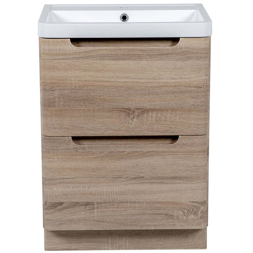 Astini Monza 600mm Floor Standing Vanity Unit & Basin