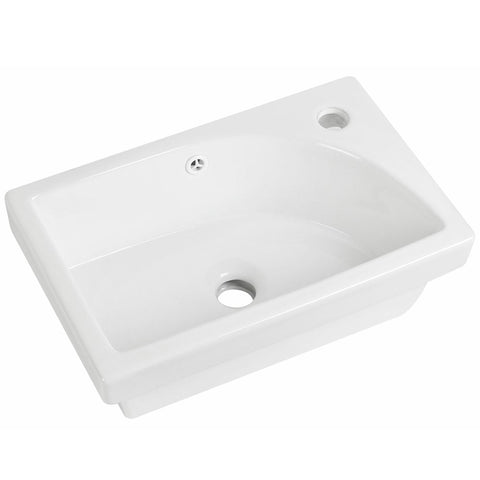 Astini Flauto 455mm White Mini Cloakroom Basin