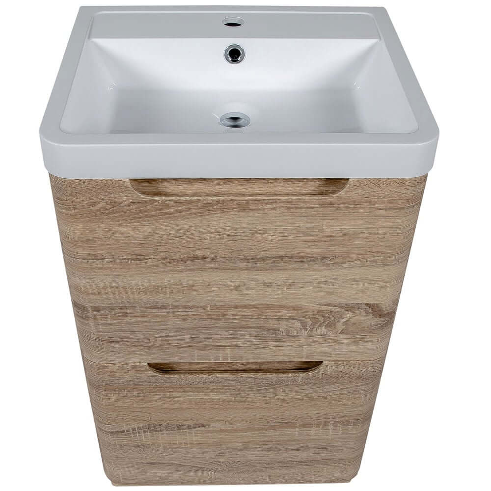Astini Monza 500mm Floor Standing Vanity Unit & Basin