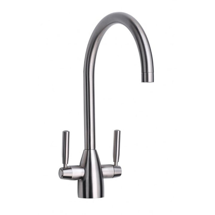 astini-rumba-brushed-steel-twin-lever-kitchen-sink-mixer-tap-ak147bs-