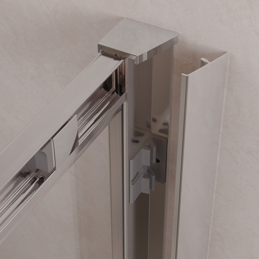 Astini Chrome 1900mm Enclosure Profile Cover 2 Pack