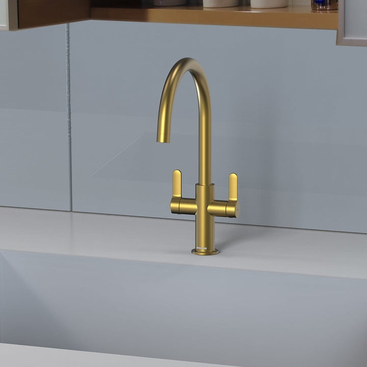 mcalpine-teviot-brushed-brass-twin-lever-kitchen-mixer-tap-