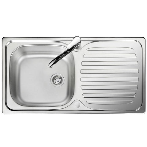 Leisure Linear 1.0 Bowl Satin Stainless Steel Kitchen Sink LR860/NC