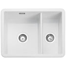 leisure-loxley-15-bowls-white-fire-clay-ceramic-kitchen-sink-clox3216wh-