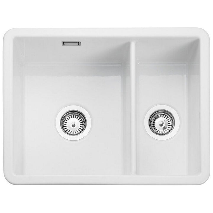 leisure-loxley-15-bowls-white-fire-clay-ceramic-kitchen-sink-clox3216wh-
