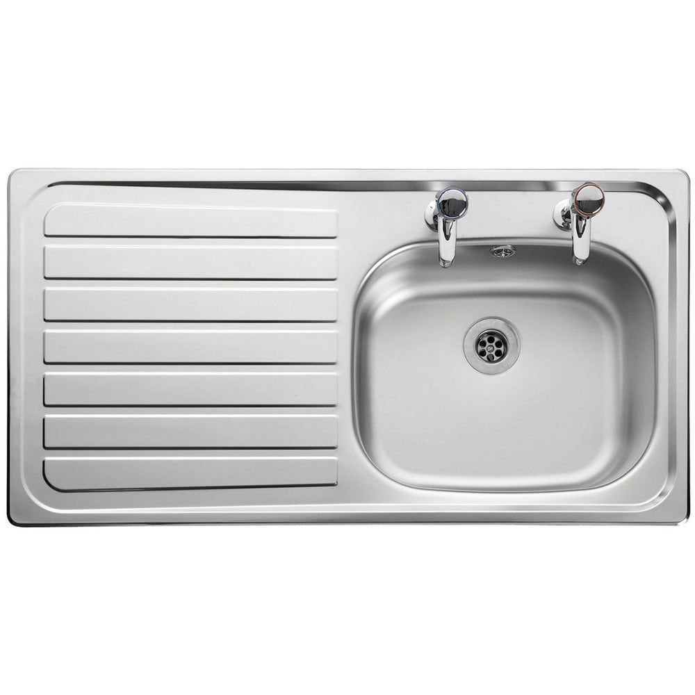 Leisure Lexin 1.0 Bowl Satin Stainless Steel Kitchen Sink LHD LE95LSB/