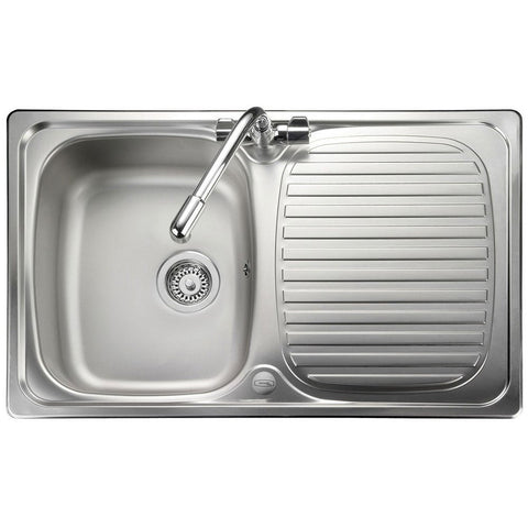 Leisure Linear 1.0 Bowl Satin Stainless Steel Kitchen Sink LR8001/
