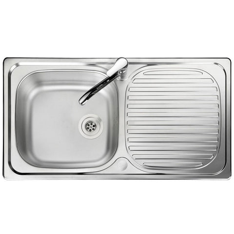Leisure Linear 1.0 Bowl Satin Stainless Steel Kitchen Sink LN950XS/