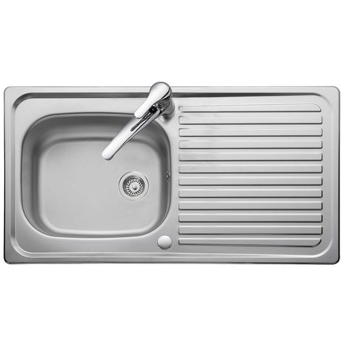 Leisure Linear 1.0 Bowl Satin Stainless Steel Kitchen Sink LR9501/