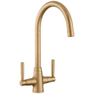 leisure-aquasense-satin-bronze-monobloc-twin-lever-kitchen-sink-tap-taqsensebrz-
