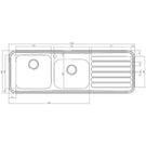 leisure-luxe-20-bowls-polished-stainless-steel-kitchen-sink--waste-rhd-lx155r-