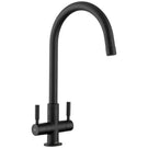 leisure-aquanomic-aquafocus-matt-black-monobloc-twin-lever-kitchen-sink-tap-taqfocusmb-an-