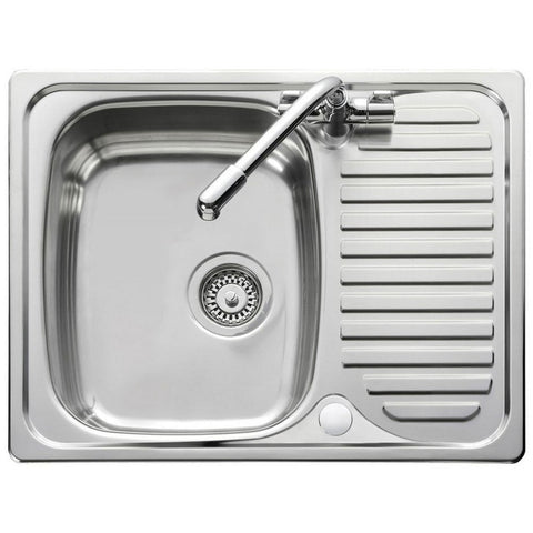 Leisure Albion 1.0 Bowl Satin Stainless Steel Kitchen Sink EL6501/NC