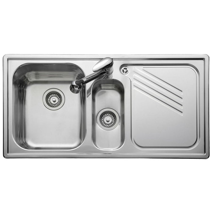 leisure-proline-15-bowls-polished-stainless-steel-kitchen-sink--waste-rhd-pl9852r-