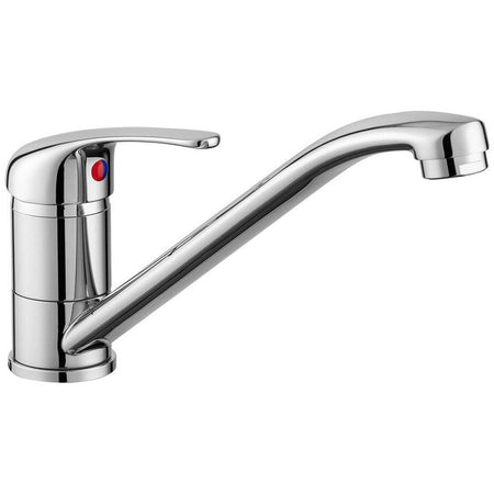 Modern chrome single-handle kitchen faucet