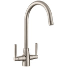 leisure-aquasense-satin-steel-monobloc-twin-lever-kitchen-sink-tap-taqsensesat-