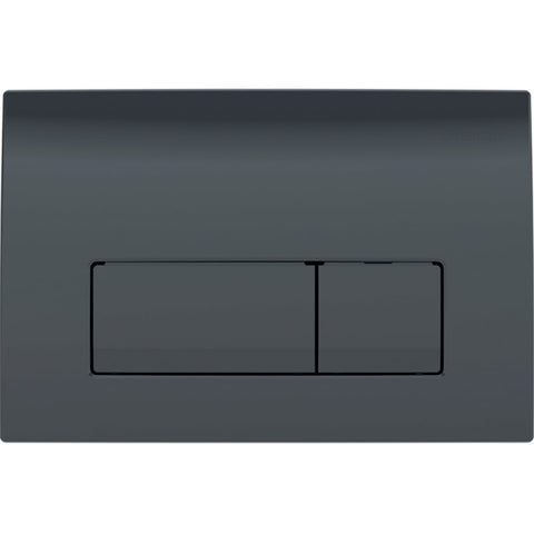 Geberit Delta50 Matt Black Dual Flush Plate
