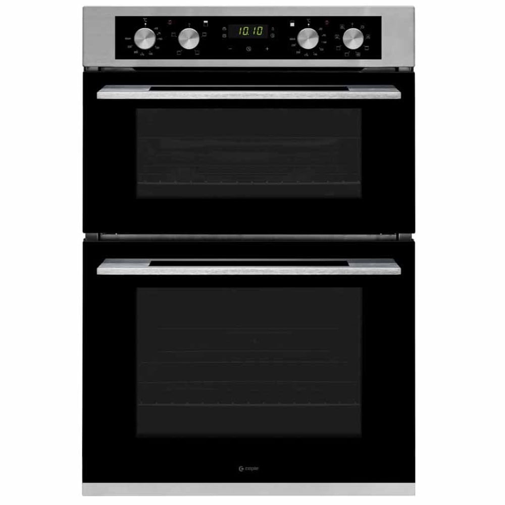 Caple 59.5cm Stainless Steel / Black Glass Double Oven C3249